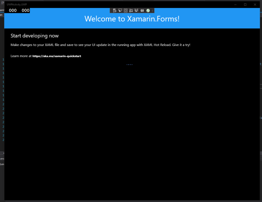 Xamarin Forms Circular Activity Indicator For UWP